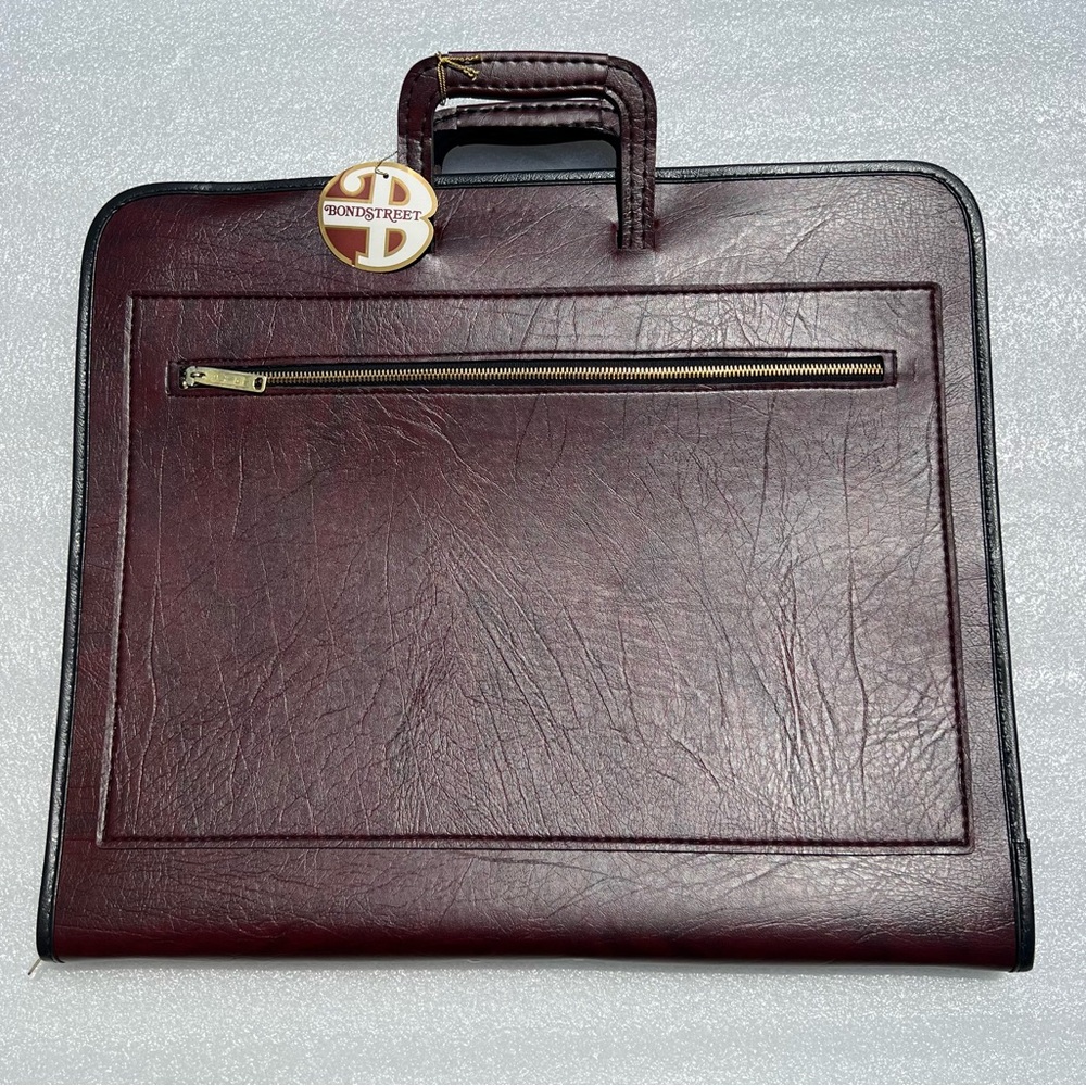 Vintage Bond Street Portfolio With Handles and Protective Page Sheets